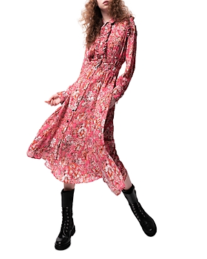Pinko Rosarno Floral Print Shirt Dress