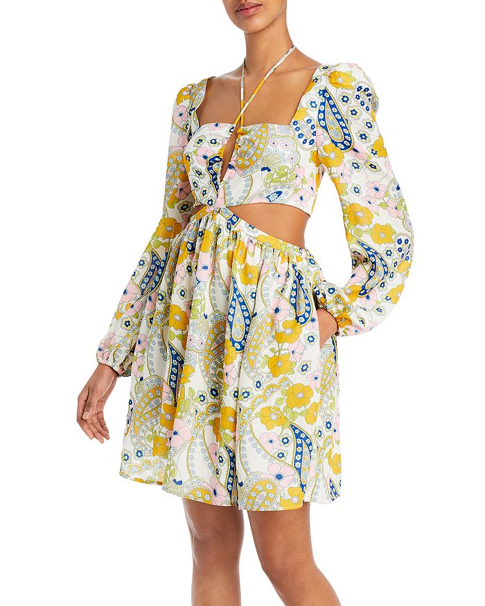 WAYF Hart Cutout Babydoll Dress | Bloomingdale's