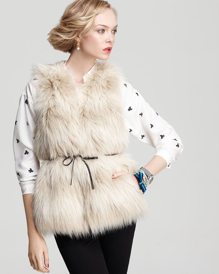 Juicy Couture Black Label - Polar Faux Fur Vest