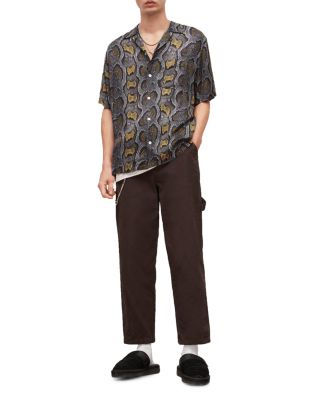 Copperhead Print Short Sleeve Camp Shirt