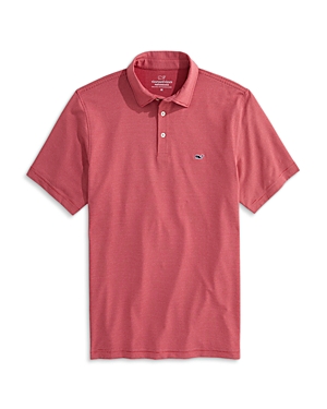 Shop Vineyard Vines St. Jean Stripe Sankaty Regular Fit Polo Shirt In Lighthouse Red