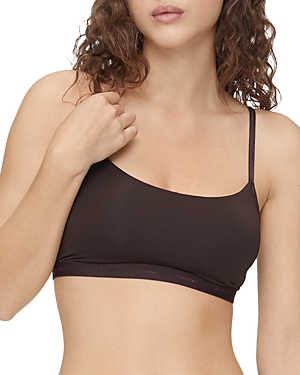 Calvin Klein Women's Form To Body Unlined Bralette Qf6757 In Woodland