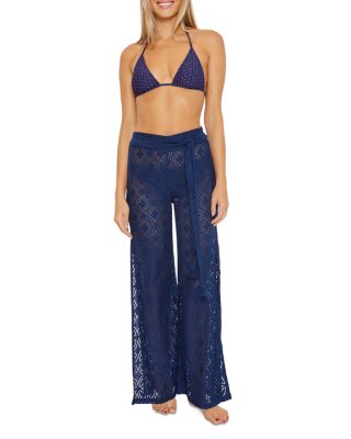 lace swim cover up pants