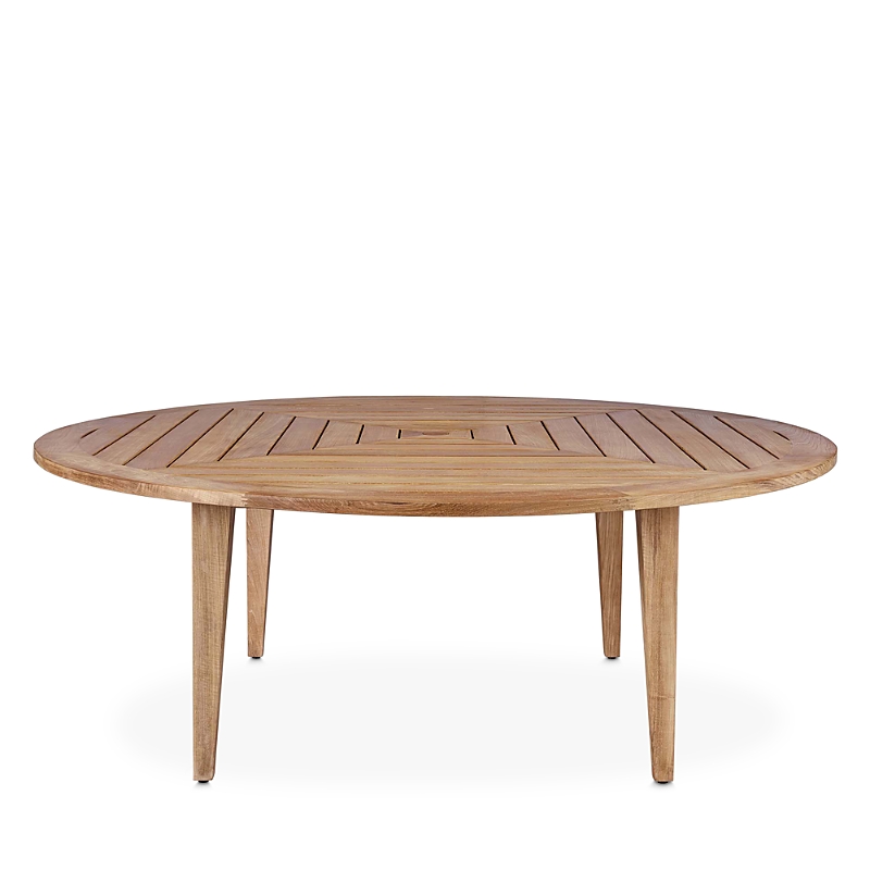 Bloomingdale's Chesapeake Round Dining Table, 80 In Wood/brown
