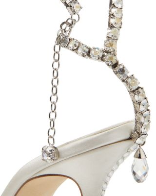JIMMY CHOO サエタ 100 エンヘリッシュト ハンフス 【関税込】 Saeda 100 | Black Suede Pumps with Crystal Embellishment