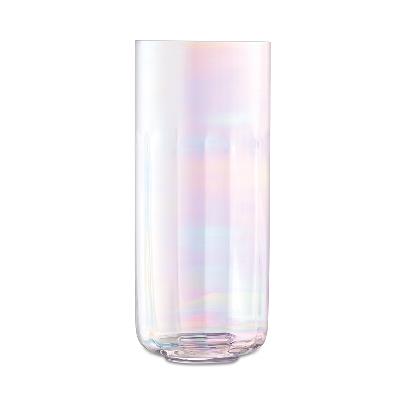 Lsa Pearl Glass Lantern/vase - Large In Clear