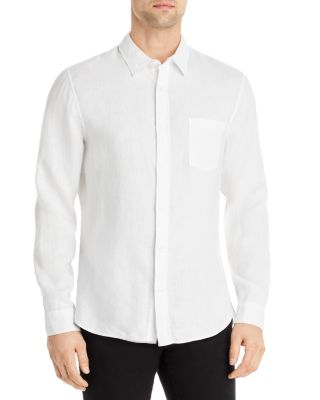 Solid Linen Button Down Shirt