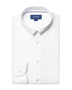 Eton Slim Fit Cotton-lyocell Shirt In White
