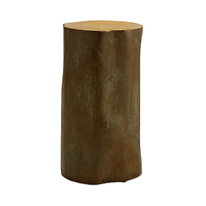 MICHAEL ARAM ETCHED BRASS STOOL, EXTRA SMALL