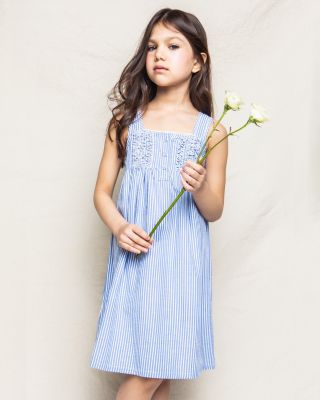 Girls' Seersucker Charlotte Nightgown - Baby, Little Kid, Big Kid