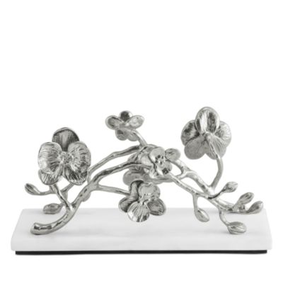 White Orchid Vertical Napkin Holder
