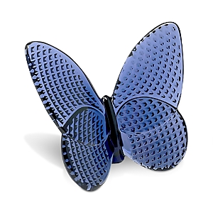Baccarat Lucky Butterfly Decor In Midnight Diamant