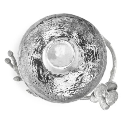 White Orchid Nut Bowl