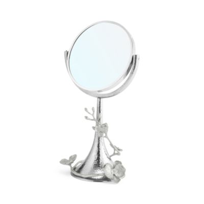 White Orchid Vanity Mirror