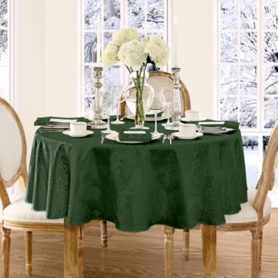 Barcelona Jacquard Damask Round Tablecloth, 90" x 90"