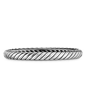 David Yurman - Sterling Silver Sculpted Cable Bangle Bracelets