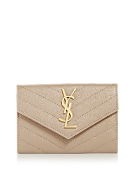 Saint Laurent - Monogram Small Envelope Quilted Leather Wallet