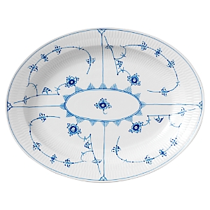 Royal Copenhagen Blue Fluted Plain Oval Platter, 14.25 (Home) photo
