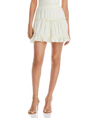 AQUA - Tiered Ruffled Mini Skirt - 100% Exclusive