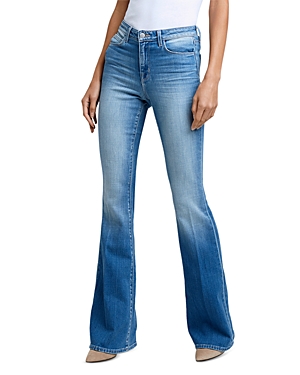 L'Agence High Rise Flared Jeans in Atlantic