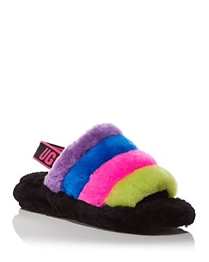 UGG WOMEN'S FLUFF YEAH SHEARLING SLINGBACK SLIPPERS