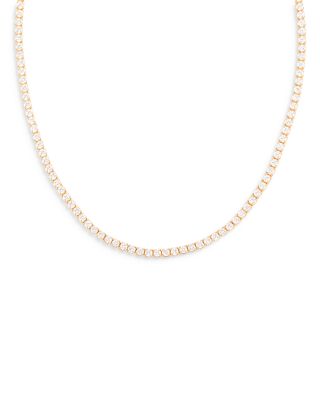 Shashi - Cubic Zirconia Tennis Necklace, 16"-18"