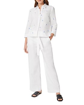 White Linen Pants - Bloomingdale's