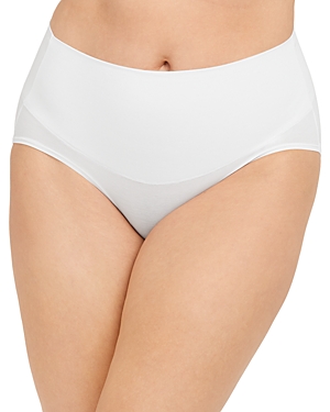 Spanx Cotton Blend Control Briefs In White