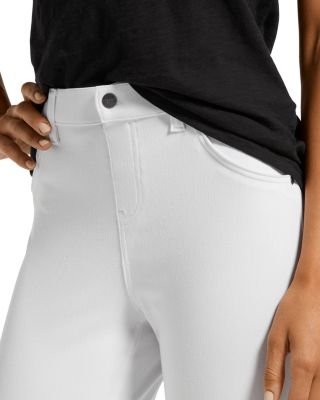 Ultra-Soft High Waist Denim Leggings in White