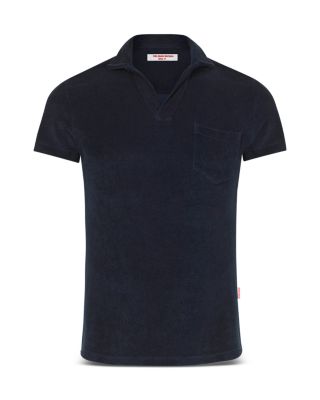 Cotton Terry Solid Tailored Fit Polo Shirt