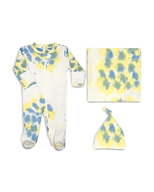 Noomie Unisex Tie Dyed Hat, Footie & Blanket Set - Baby