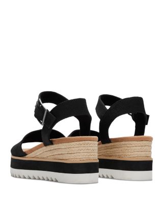 Women&#39;s Diana Textile Platform Rope Wedge Sandals