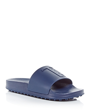 Tod's Men's Fascia T Leone Slide Sandals In Blue