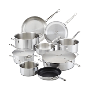 Shop Hestan Thomas Keller Insignia 11 Piece Cookware Set In Silver