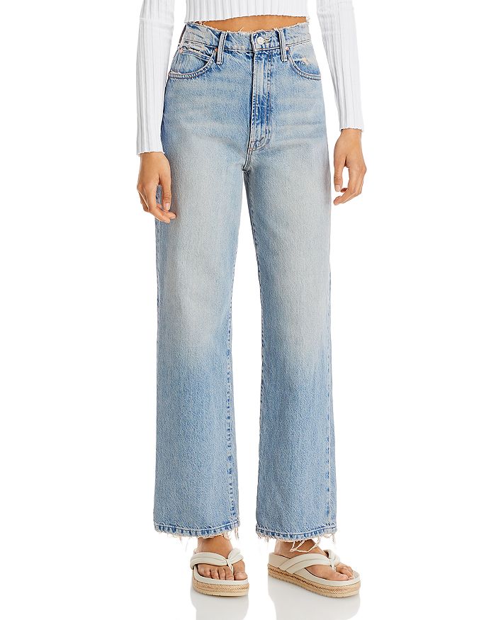 MOTHER High Waist Tunnel Vision Sneak Wide Leg Jeans in The Other