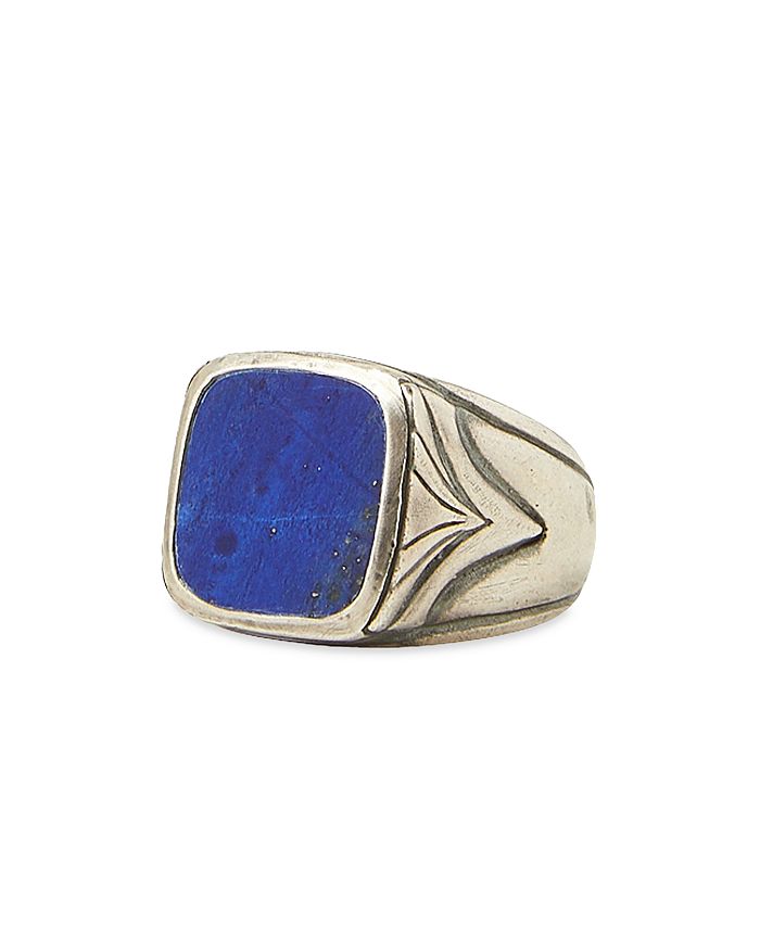 John Varvatos Men's Sterling Silver Stones Lapis Lazuli Ring ...