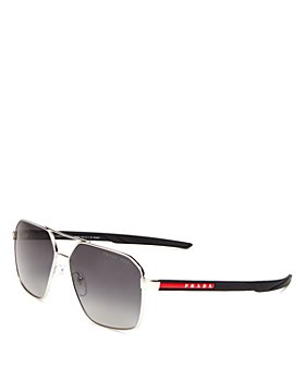 Prada - Men's Polarized Brow Bar Aviator Sunglasses, 60mm
