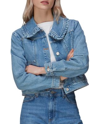 Whistles Ruffled Collar Denim Jacket 
