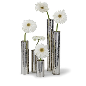 Regina Andrew Design Design Hammered Bud Vase, Set Of 5 In Silver
