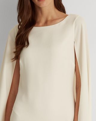 Cape Georgette Cocktail Dress