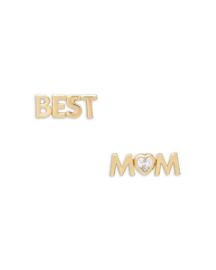 kate spade new york Love You Mom Cubic Zirconia Best Mom Mismatch