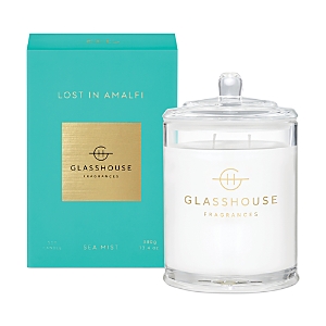 Shop Glasshouse Fragrances Lost In Amalfi 13.4 oz Triple Scented Candle In Blue