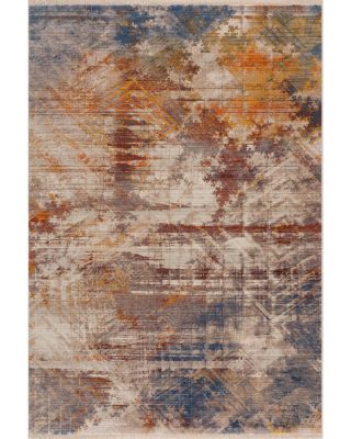 Lr Home Sierra Distressed Geometric Abstract Overlay Area Rug, 7'9 x 10'