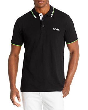 Shop Hugo Boss Paddy Pro Regular Fit Polo Shirt In Black