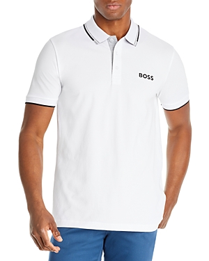 Shop Hugo Boss Paddy Pro Regular Fit Polo Shirt In White