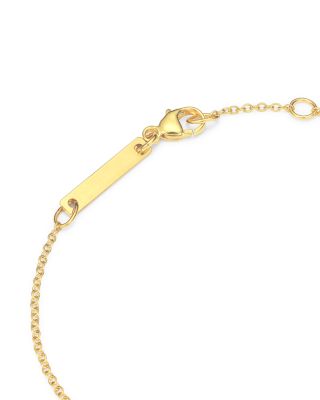 14K Yellow Gold Itty Bitty Symbols Ladybug Bracelet