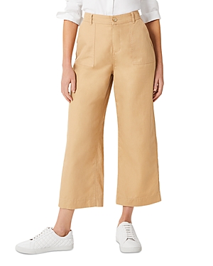 Hobbs London Dora Cropped Trousers In Sand