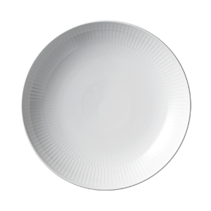 Royal Copenhagen White Fluted Shallow Bowl