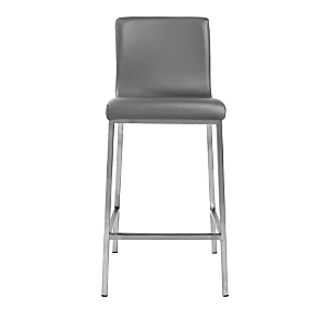 Euro Style Scott Counter Stool, Set Of 2 In Grey