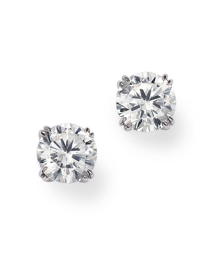 Bloomingdale's Certified Round Diamond Stud Earrings in 14K White Gold
